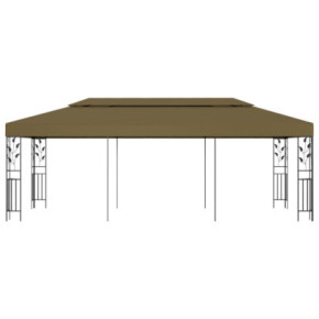 Pavilion Grădină 6x3m Gri Taupe - Rezistent la UV și Apă 2