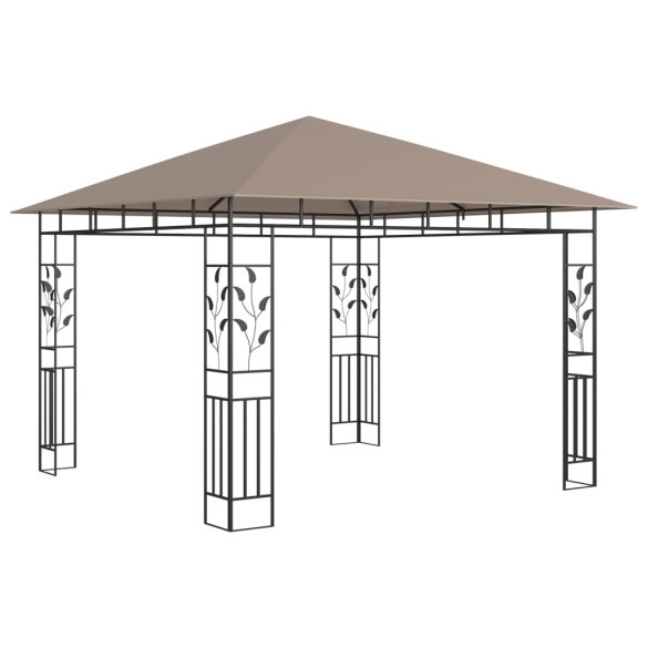 Pavilion cu Plasă Anti-Țânțari 3x3m - Gri Taupe - Livrare Gratuită