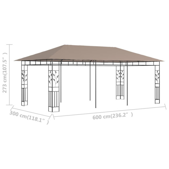 Pavilion cu Plasă Anti-Țânțari 6x3m - Livrare Gratuită