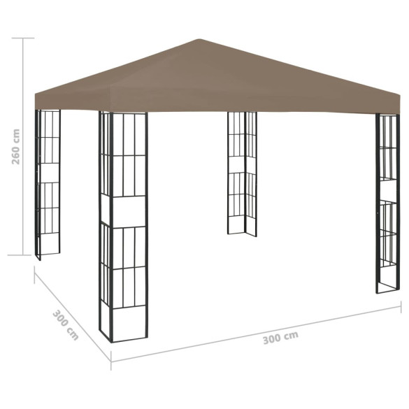 Pavilion Gri 3x3m - Cort Gardenă cu Livrare Gratuită