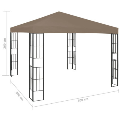 Pavilion Gri 3x3m - Cort Gardenă cu Livrare Gratuită