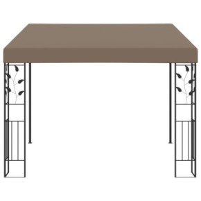 Pavilion montat pe perete 3x3m gri taupe - Livrare gratuită 2