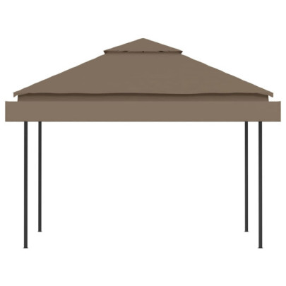 Pavilion Extensibil Acoperiș Dublu Gri 3x3m | Livrare Gratuită