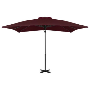 Umbrelă Consolă Aluminiu Bordo 250x250 cm - Livrare Gratuită 2