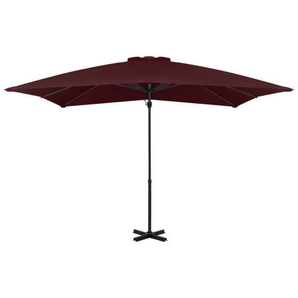 Umbrelă Consolă Aluminiu Bordo 250x250 cm - Livrare Gratuită