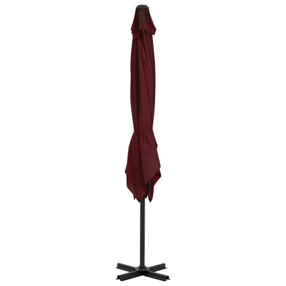 Umbrelă Consolă Aluminiu Bordo 250x250 cm - Livrare Gratuită
