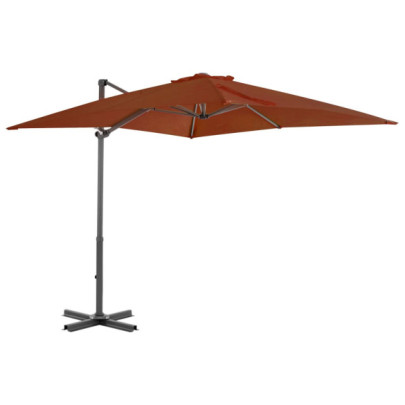 Umbrelă grădină consolă aluminiu - 250x250 cm - Livrare gratuită