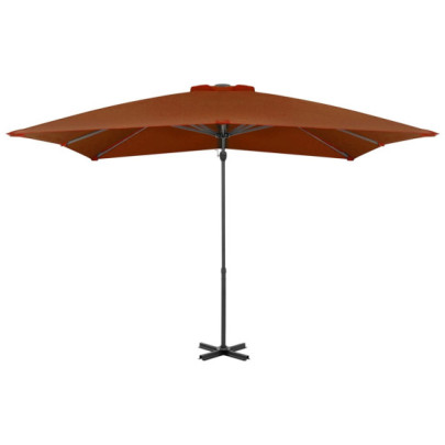Umbrelă grădină consolă aluminiu - 250x250 cm - Livrare gratuită