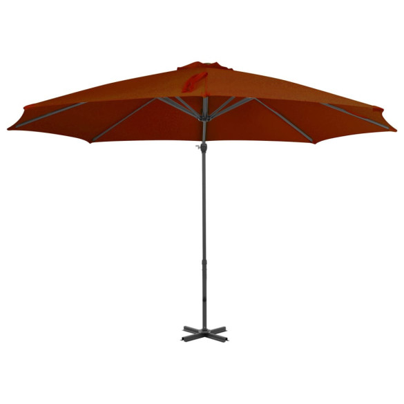 Umbrelă Consolă Grădină Aluminiu 300 cm - Cărămiziu
