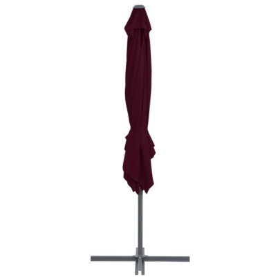 Umbrelă Consolă Aluminiu Bordo 250x250 cm - Livrare Gratuită