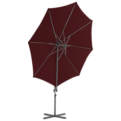 Umbrelă consolă roșu bordo 300 cm - Livrare gratuită