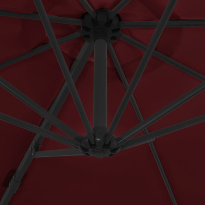 Umbrelă consolă roșu bordo 300 cm - Livrare gratuită