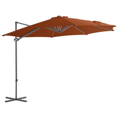 Umbrelă Consolă Grădină 300 cm - Oțel Cărămiziu