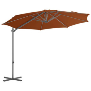 Umbrelă Consolă Grădină 300 cm - Oțel Cărămiziu 2