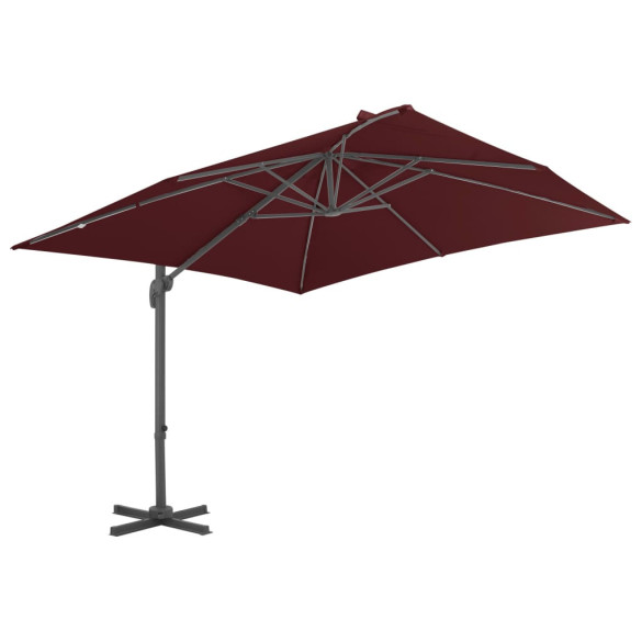 Umbrelă suspendată bordo 400x300 cm | Livrare gratuită Umbrelă suspendată bordo 400x300 cm | Livrare gratuită