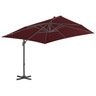 Umbrelă suspendată bordo 400x300 cm | Livrare gratuită