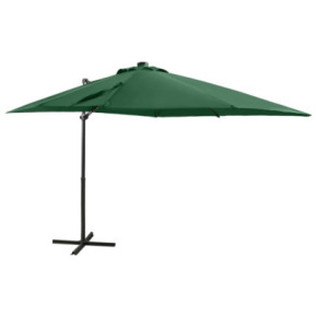 Umbrelă Grădină LED Solar - Verde 250 cm | Livrare Gratuită