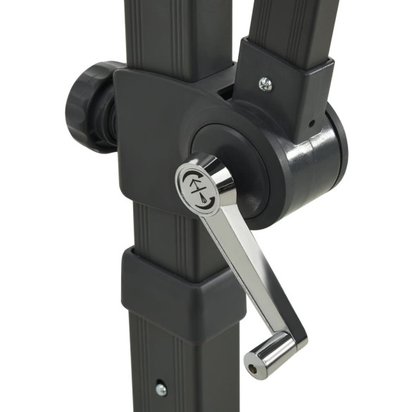 Umbrelă Grădină LED Solar - Verde 250 cm | Livrare Gratuită