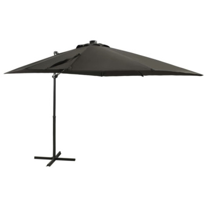 Umbrelă Consolă cu LED Antracit 250cm | Livrare Gratuită