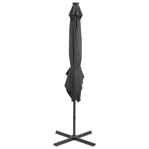 Umbrelă Consolă cu LED Antracit 250cm | Livrare Gratuită