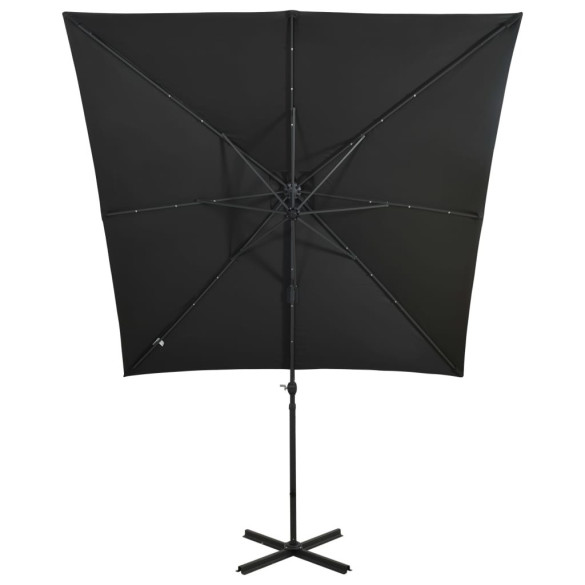 Umbrelă Consolă cu LED-uri Solar 250cm | Livrare Gratuită
