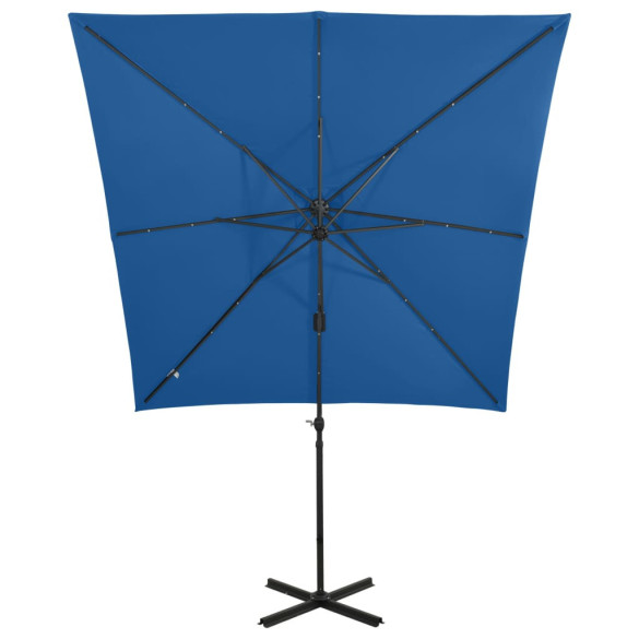 Umbrelă Console LED 250cm - Albastru Azur | Livrare Gratuită Umbrelă Console LED 250cm - Albastru Azur | Livrare Gratuită