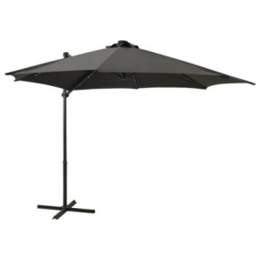 Umbrelă Consolă cu LED 300 cm Antracit | Livrare Gratuită