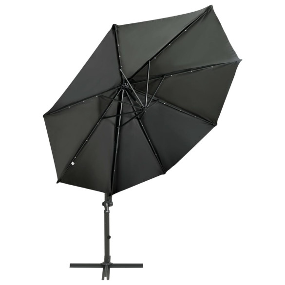 Umbrelă Consolă cu LED 300 cm Antracit | Livrare Gratuită