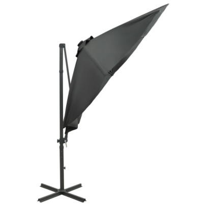 Umbrelă Consolă cu LED 300 cm Antracit | Livrare Gratuită