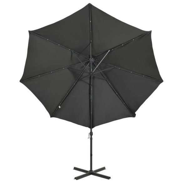 Umbrelă Consolă cu LED 300 cm Antracit | Livrare Gratuită