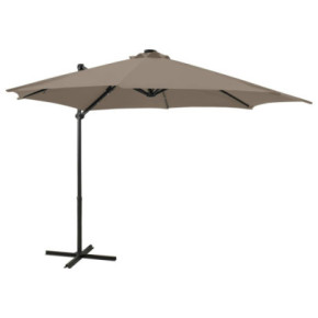 Umbrelă consolă LED taupe 300 cm | Livrare gratuită