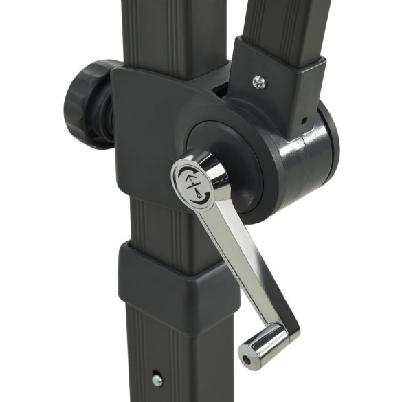 Umbrelă Consolă cu LED-uri 300 cm Roșu Bordo | Livrare Gratuită