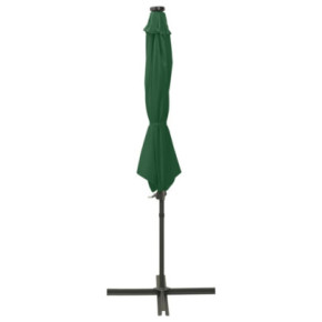 Umbrelă Grădină LED Consolă Verde 300 cm | Livrare Gratuită 2