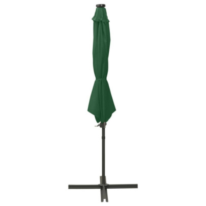 Umbrelă Grădină LED Consolă Verde 300 cm | Livrare Gratuită
