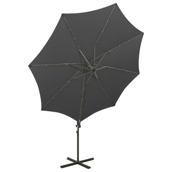Umbrelă Consolă cu LED Antracit 300 cm | Livrare Gratuită