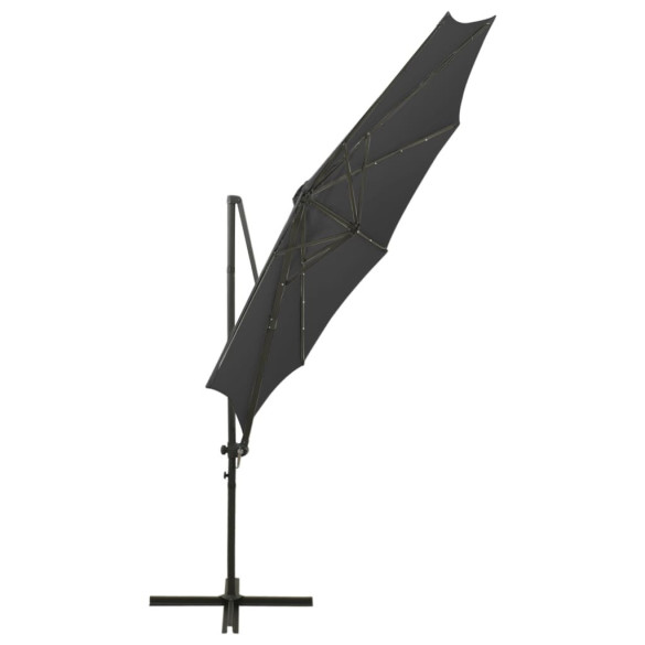 Umbrelă Consolă cu LED Antracit 300 cm | Livrare Gratuită