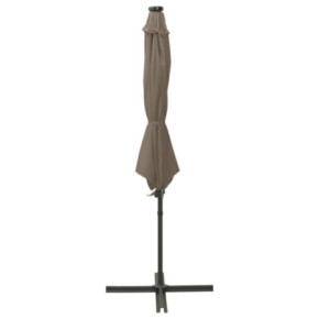 Umbrelă Grădină LED 300 cm cu Bază Încrucișată - Livrare Gratuită 2