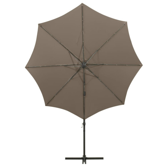 Umbrelă Grădină LED 300 cm cu Bază Încrucișată - Livrare Gratuită Umbrelă Grădină LED 300 cm cu Bază Încrucișată - Livrare Gratuită