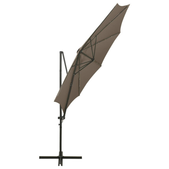 Umbrelă Grădină LED 300 cm cu Bază Încrucișată - Livrare Gratuită Umbrelă Grădină LED 300 cm cu Bază Încrucișată - Livrare Gratuită