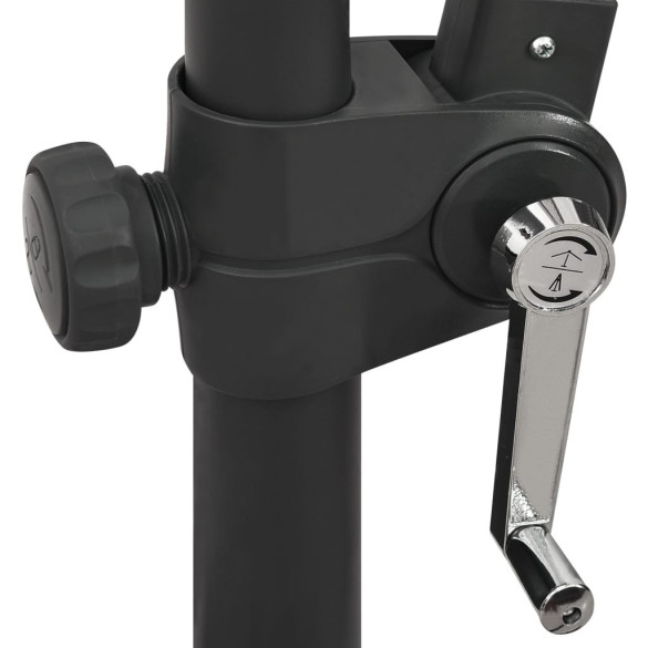 Umbrelă Consolă cu LED-uri - Negru 300 cm | Livrare Gratuită