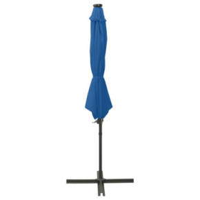 Umbrelă în consolă cu LED-uri - Albastru Azur, 300 cm 2