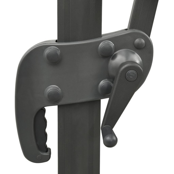 Umbrelă Consolă cu LED pentru Grădină - 300 cm, Nisipiu