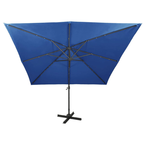 Umbrelă Terasă cu LED - Albastru Azur - 300 cm