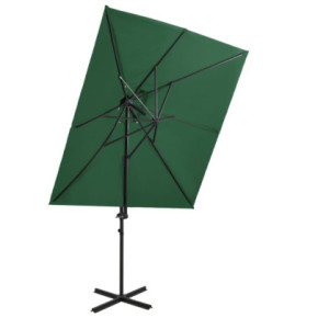 Umbrelă Consolă Verde 250x250 cm - Înclinare 360°
