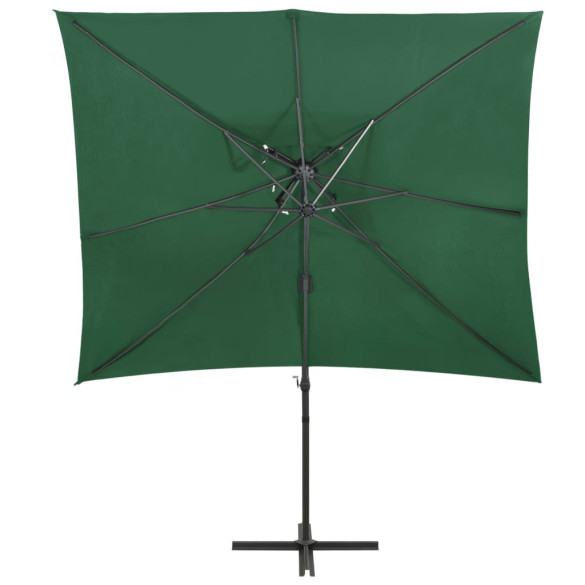 Umbrelă Consolă Verde 250x250 cm - Înclinare 360°