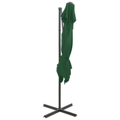 Umbrelă Consolă Verde 250x250 cm - Înclinare 360°