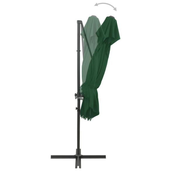 Umbrelă Consolă Verde 250x250 cm - Înclinare 360°