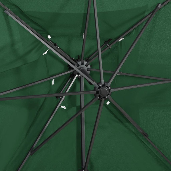 Umbrelă Consolă Verde 250x250 cm - Înclinare 360°