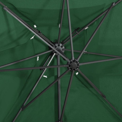 Umbrelă Consolă Verde 250x250 cm - Înclinare 360°