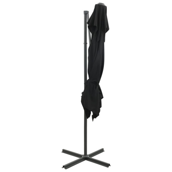 Umbrelă Console Grădină - Înveliș Dublu Negru 250x250 cm